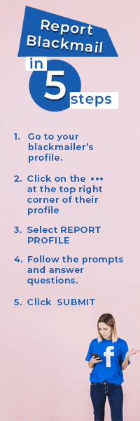 Infographic: How to Report Blackmail on Facebook