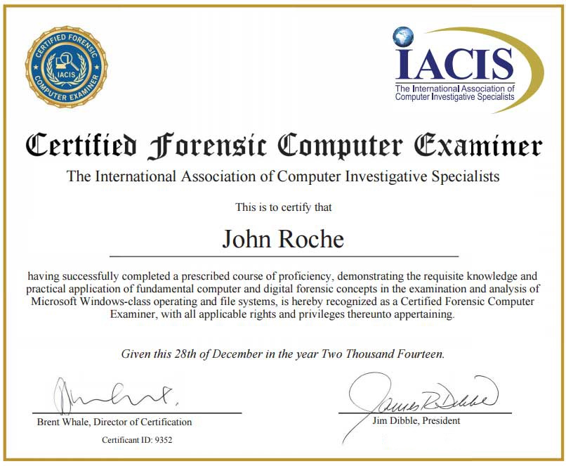CFCE certfication