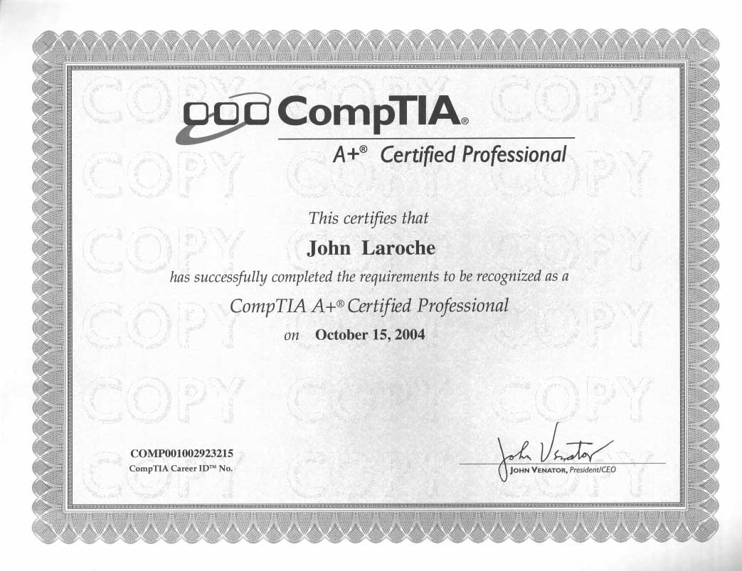 CompTIA A+ Certified Experts