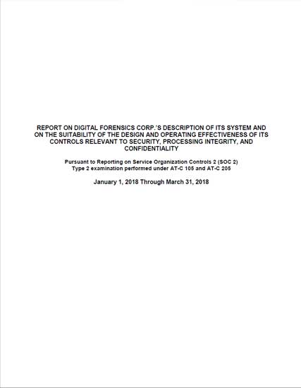 SOC 2 Type 2 Certification Report Page 2